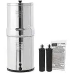 Royal Berkey Gravity-Fed Water Filter System 3.25 Gallon with 2 Black Berkey Elements, 2 Berkey PF-2 Fluoride and Arsenic Reduction Elements