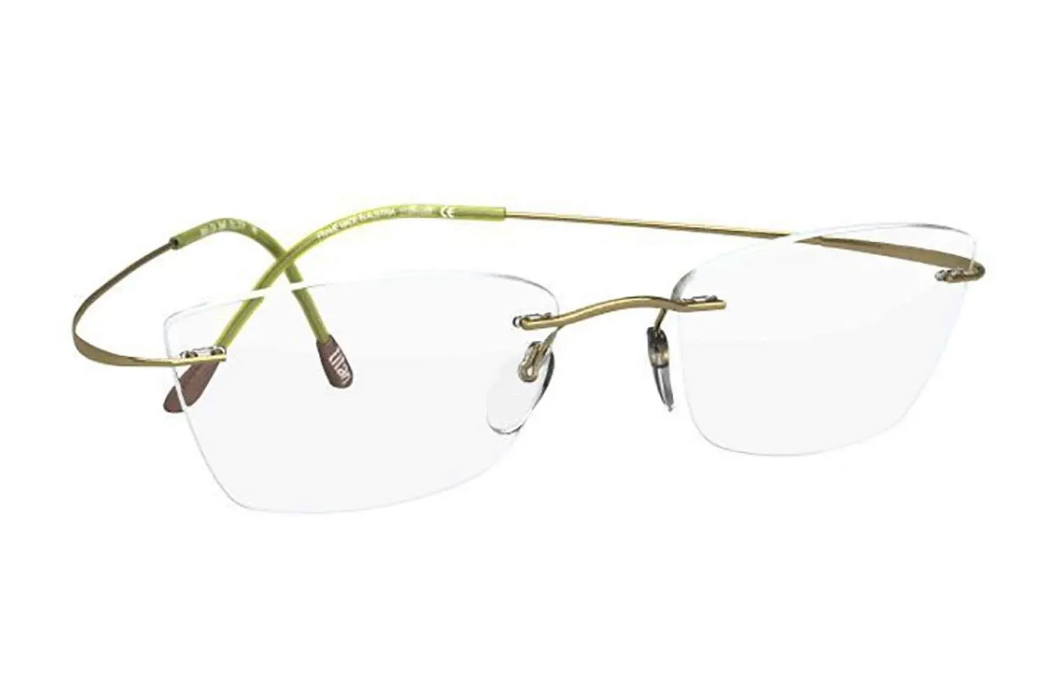 SILHOUETTE Rimless Eyeglasses TITAN MINIMAL ART MUST 5515 CX 5540 51 Moss Frames