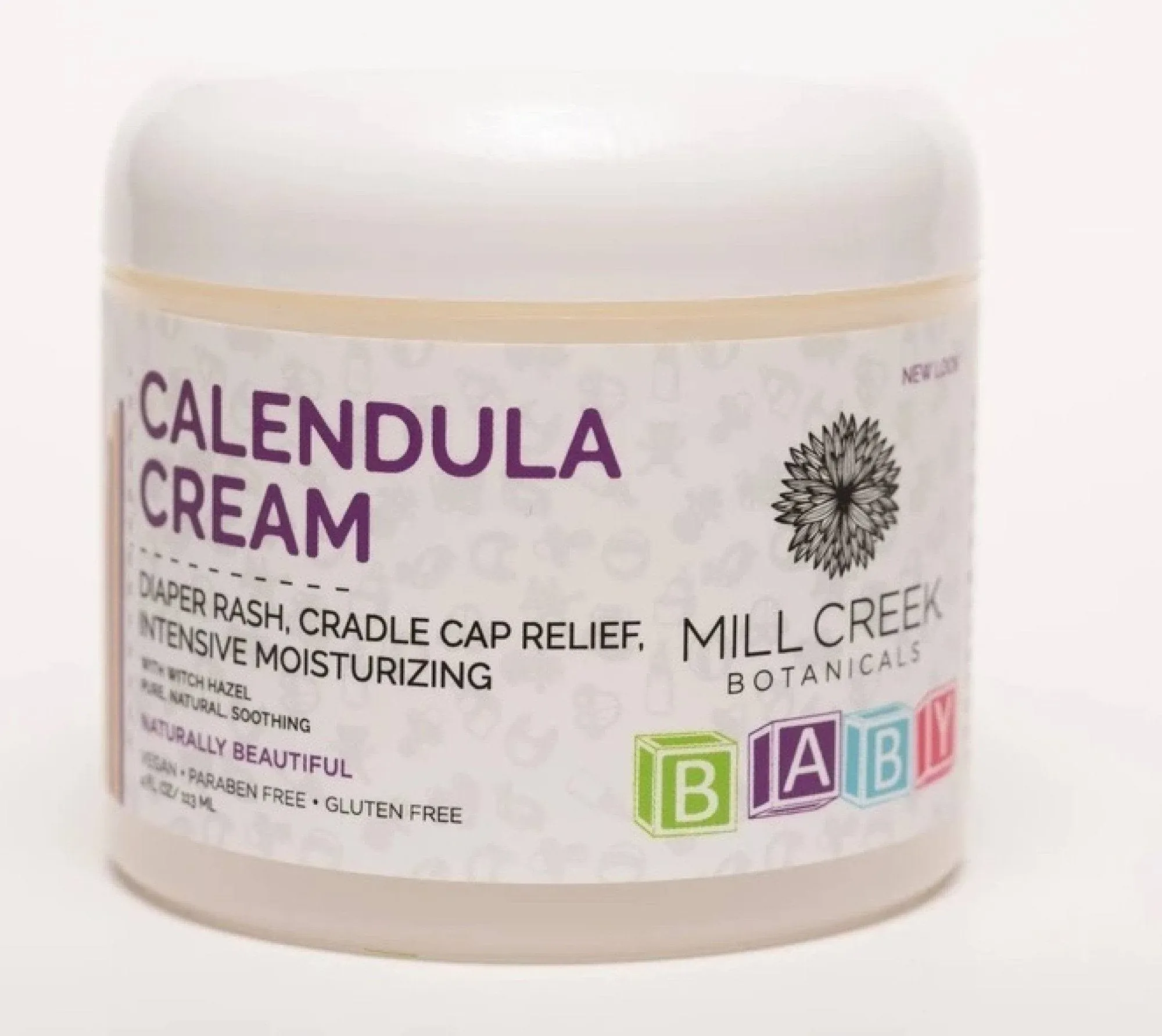 Mill Creek Botanicals Baby Calendula Cream For Diaper Rash - 4 Oz