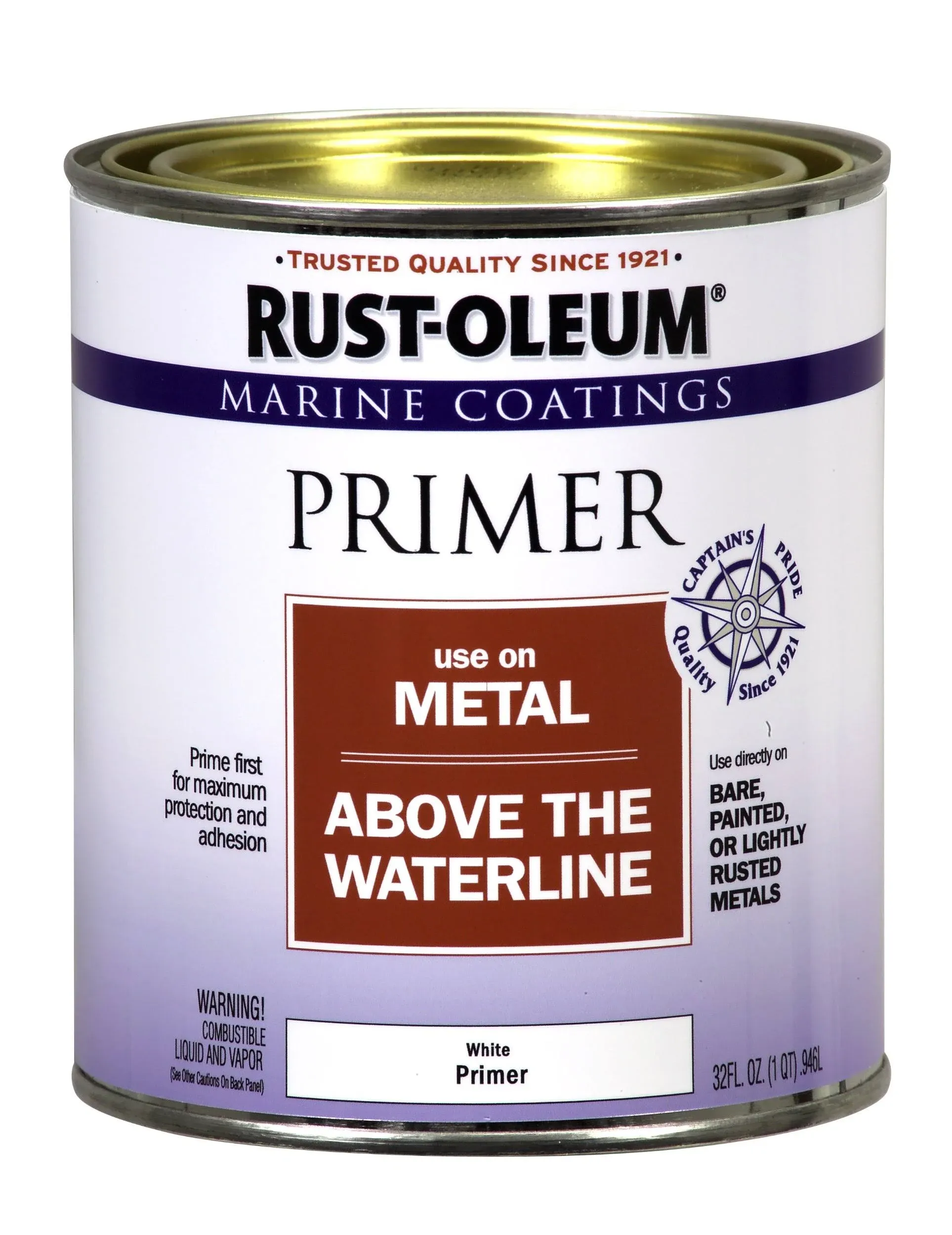 White Rust-Oleum Marine Coatings Metal Primer 207016