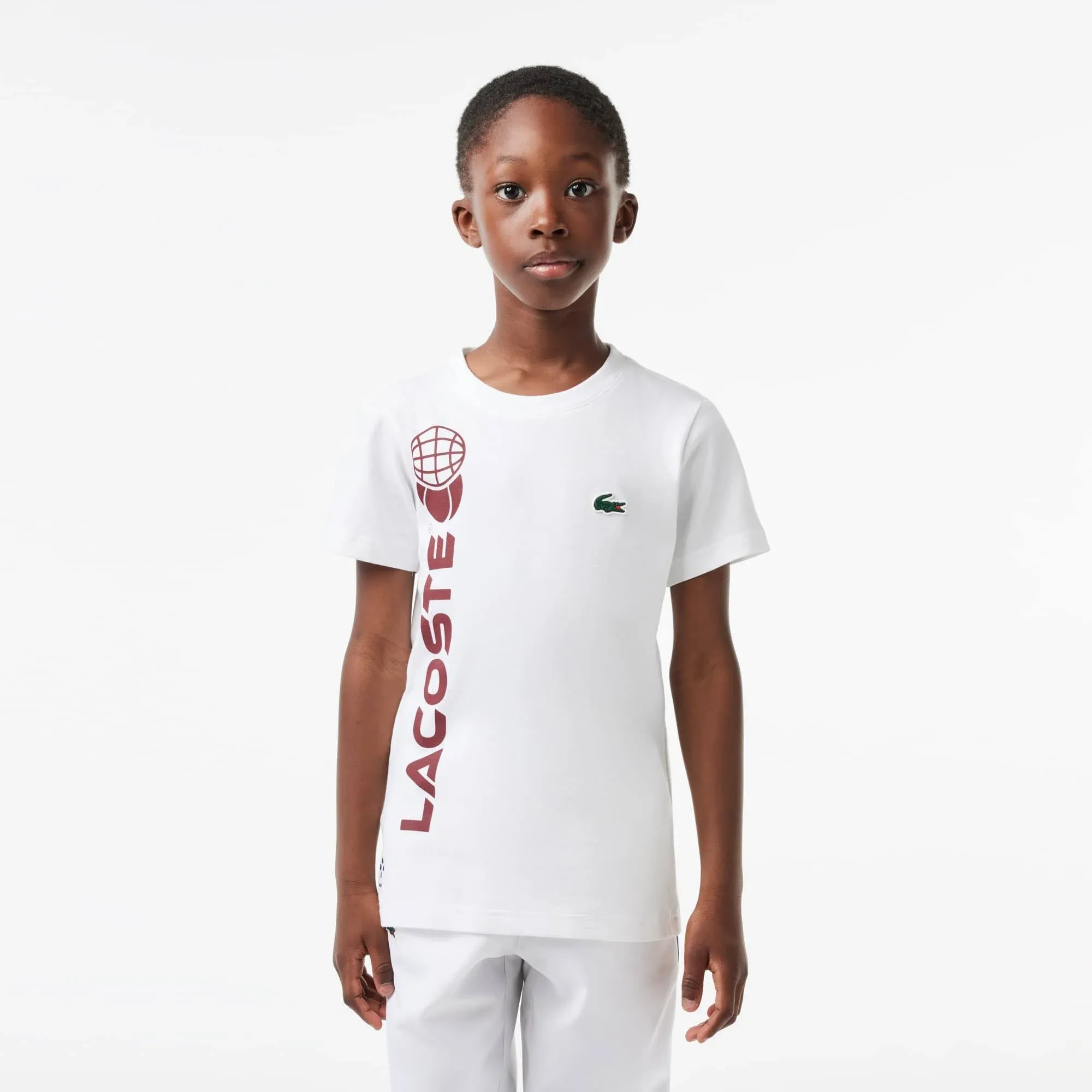 Lacoste Boys' Short Sleeve Tennis Graphic T-Shirt