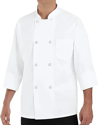 Chef Designs Men's Eight Pearl Button Chef Coat