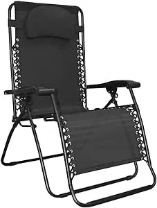 Caravan Sports Infinity Oversized Zero Gravity Chair, Black