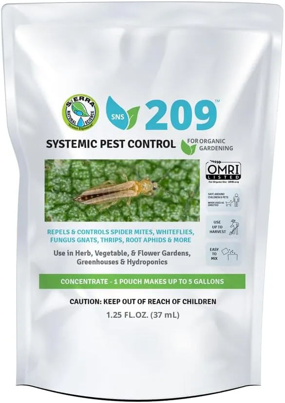 209 Systemic Pest Control - Omri Listed 1.25 oz Refill Pouch