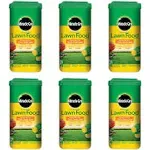 Miracle-Gro 1001833 Lawn Food Water Soluble Lawn Fertilizer (6 Pack), 5 lb