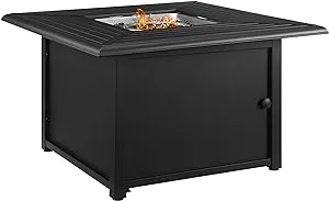 Crosley Dante Metal Fire Table, Black