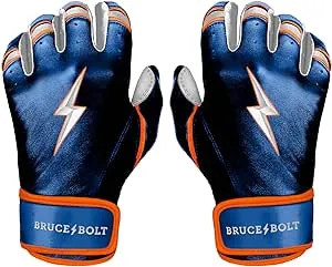 Bruce Bolt Premium Pro Nimmo Series Short Cuff Batting Gloves | Navy