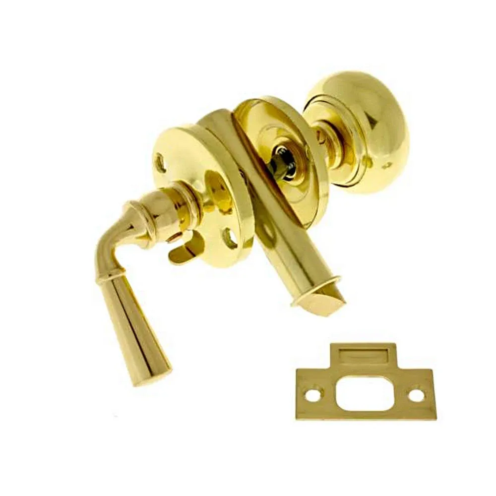 IDHBA idh by St. Simons 21250-005 Premium Quality Solid Storm Screen Door Latch, Antique Brass