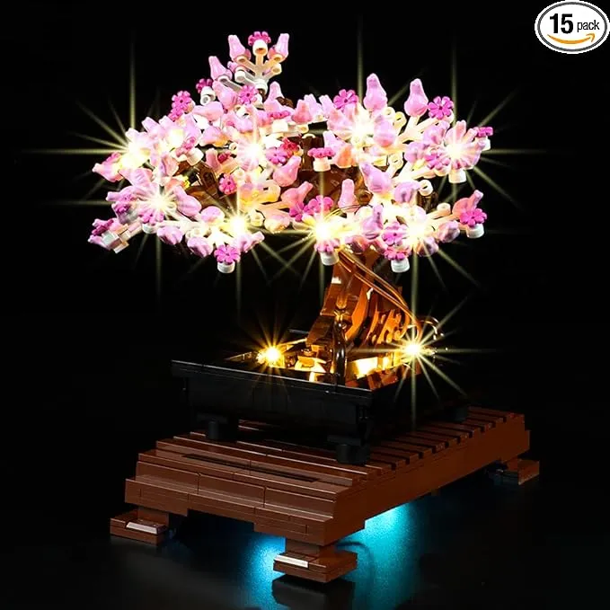 Kyglaring Led Lighting Kit for Lego Bonsai Tree 10281 Building Blocks Model (Not Include The Model)