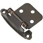 Hickory Hardware VP244-OBH Variable Overlay Surface Self-Closing Collection Cabinet Hinge - 170° Opening Face Frame Application Easy Installation, Oil-Rubbed Bronze Highlighted Finish - Pack of 1 Pair