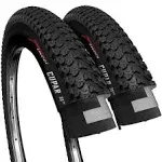 Fincci Pair 26 x 2.125 Inch Foldable Bike Tires 57-559 for MTB Mountain Hybrid B