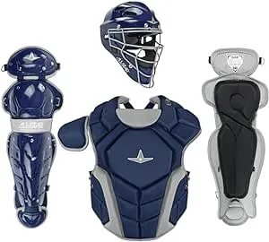 All Star Top Star NOCSAE Approved Baseball Catcher's Kit (9-12) Navy