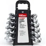 Hyper Tough Stubby Combination Wrench Set - 1 Each 10711