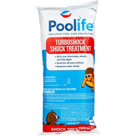 Poolife Turbo Swimming Pool Shock Treatment -1 lb bag