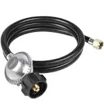 5FT Propane Hose with Regulator for Portable Grill Propane Grill Patio Heater