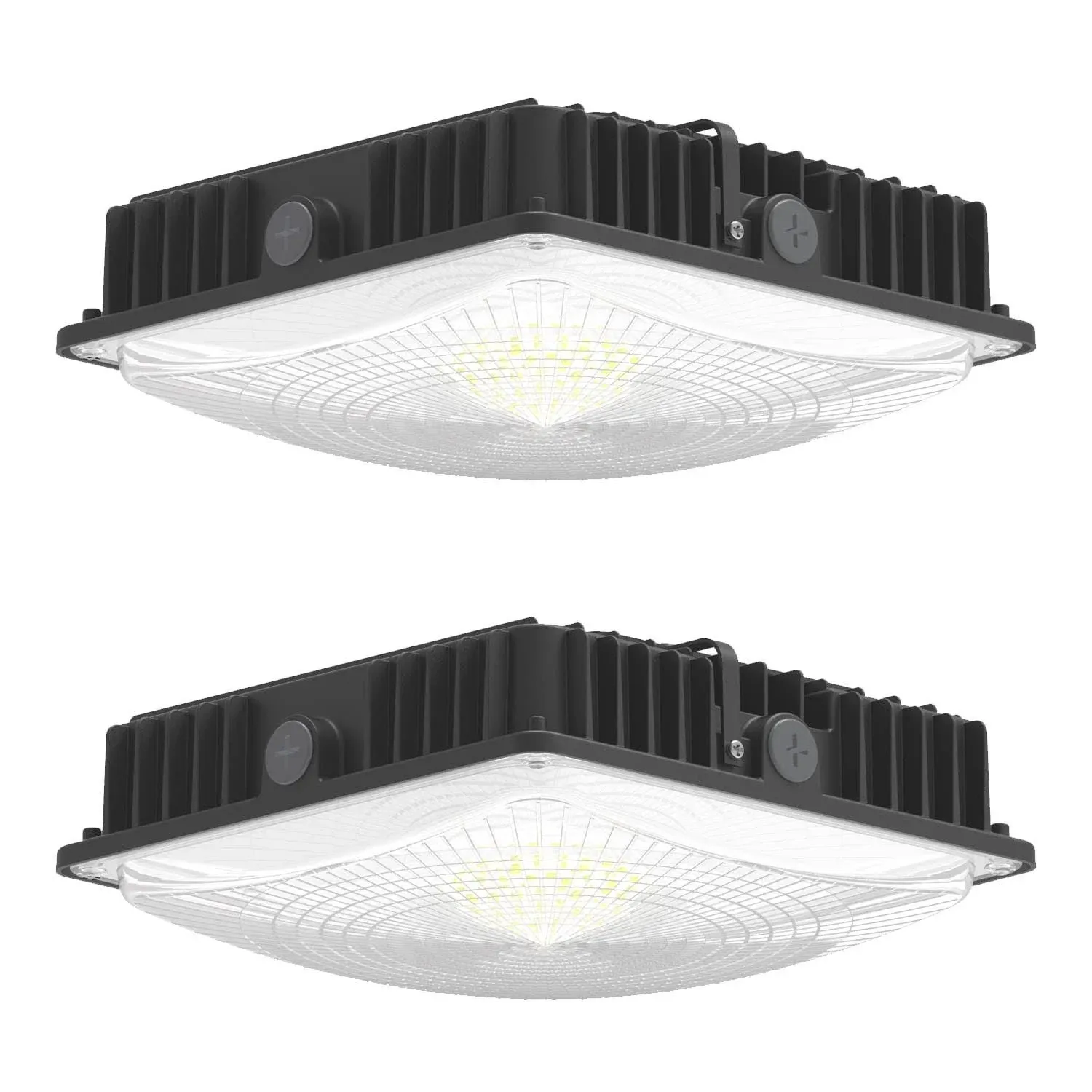 DeOJOy 2 Pack LED Canopy Light Fixture