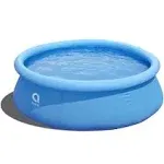 JLeisure - 8 ft x 25" Prompt Set Inflatable Outdoor Backyard Swimming Pool - Blue