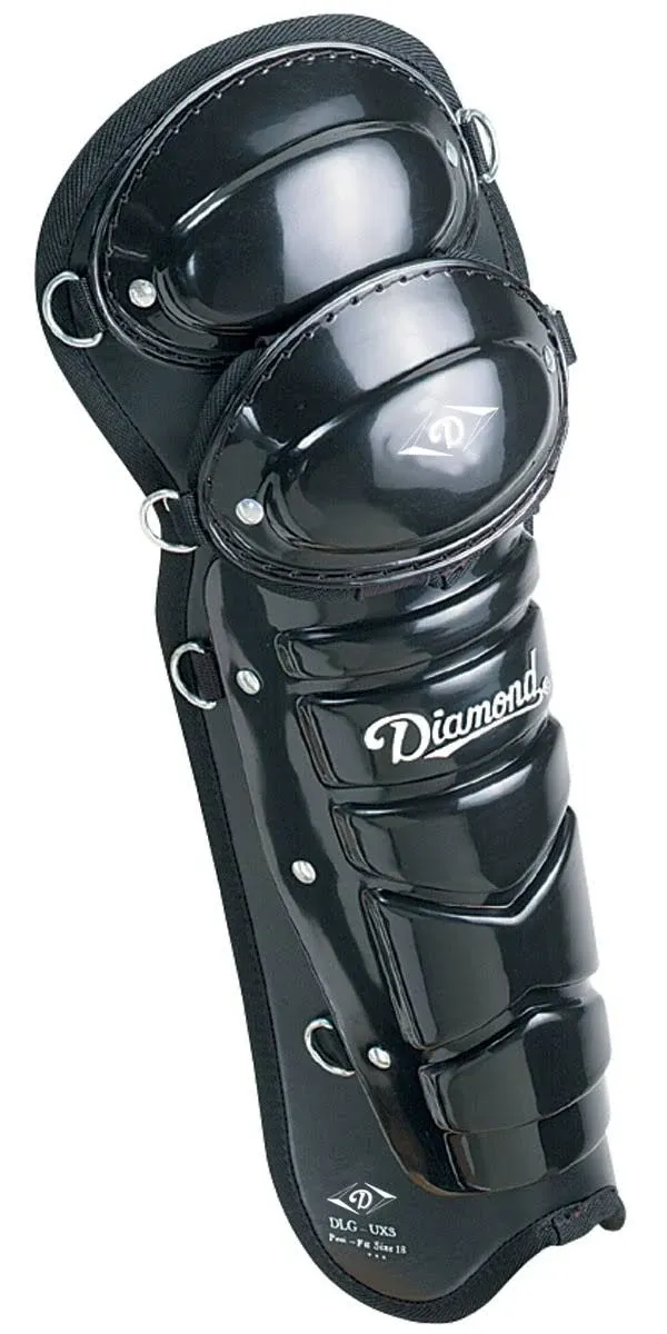 Diamond Standard Series Umpire Leg Guards BLACK (DLG-US) 15&#034;