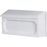 Gibraltar Mailboxes Windsor Plastic Wall Mount White Mailbox