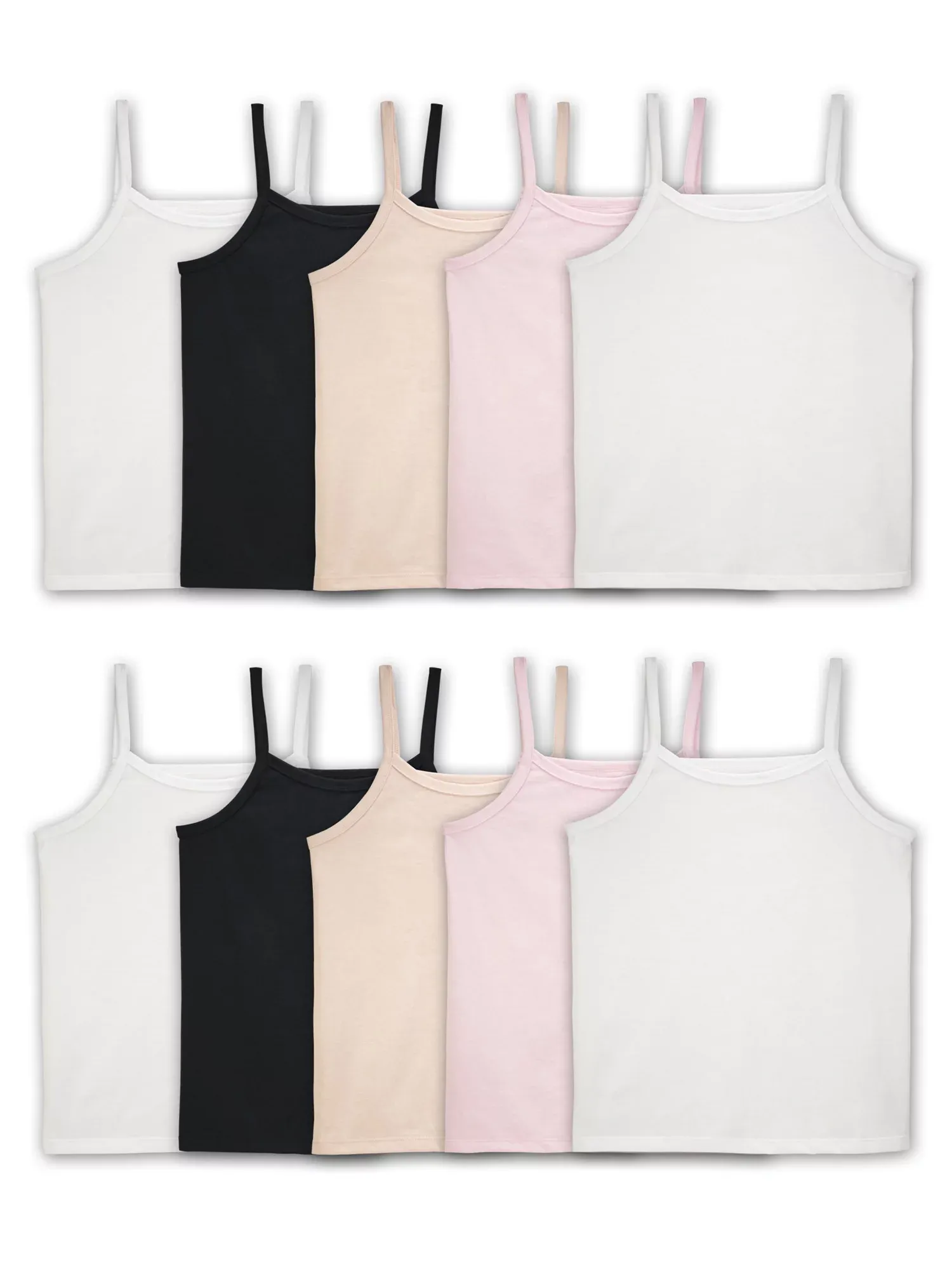 Fruit of the Loom Girls' Undershirts Spin Cami Tank Tops