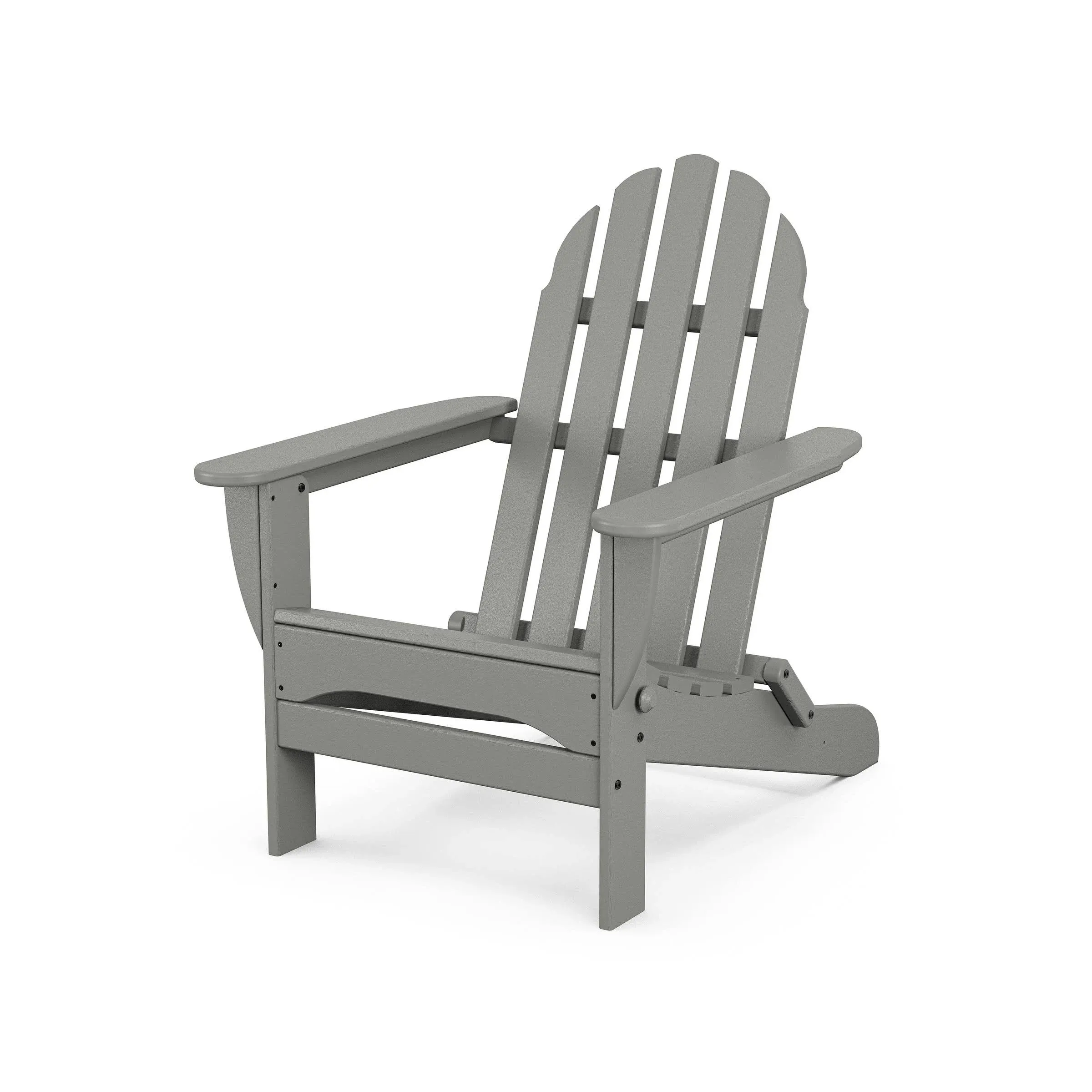 POLYWOOD Classic Folding Adirondack Chair - Slate Grey