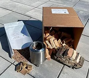 Mini Firewood, Wood-Fuel pellets, and fire Starters - Compatible with Solo St...