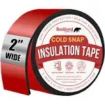 Redford Supply Co. 2in x 14ft, Pipe Insulation, Pipe Insulation Wrap, Water Pipe Insulation, Pipe Insulation for Winter, Pipe Wrap Insulation, Outdoor Pipe Insulation, AC Line Insulation