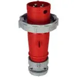 Cooper AH430P7W Plug Pin & Sleeve 30A 480V 3Ph 3P4W Watertight Red