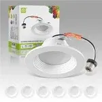 ASD Retrofit 4 inch LED Recessed Can Downlights 4000K Bright White 9W 70 watt...