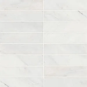 Monet Honed Marble Tile 2" x 8", Oriental White (40-Pack, 4.44 SF)