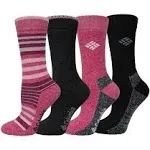 Columbia Women's 4 Pack Moisture Control Crew Socks