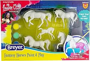 Breyer Horses Stablemates Fantasy Horse Paint Set | 5 Piece Set | 1:32 Scale | Model #4235, Yellow