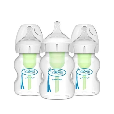 Dr. Brown's® Options+™ 3-Pack 5 oz. Wide-Neck Baby Bottles | Bed Bath & Beyond