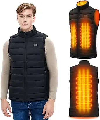 Heated Vest - Electric Heating Coat Heated Jacket Man/Woman (Battery excluded)