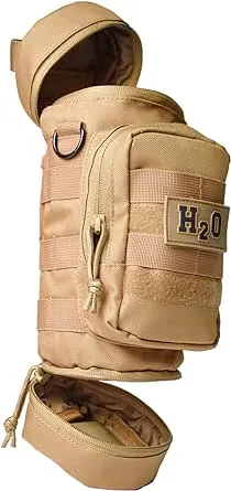 Orca Tactical Molle H2O Water Bottle Pouch Hydration Carrier (Coyote Brown)