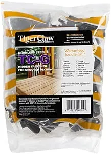 Tiger Claw TC-G Hidden Deck Fasteners for Grooved Boards (90-Pack)