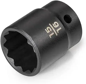 1/2 Inch Drive x 15/16 Inch 12-Point Impact Socket