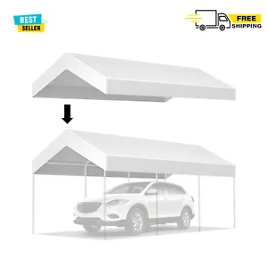 VEVOR Carport Replacement Canopy Cover, 10 x 20 ft