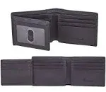 Travelambo Genuine Leather Rfid Blocking Wallets Mens Wallet Bifold Left ID