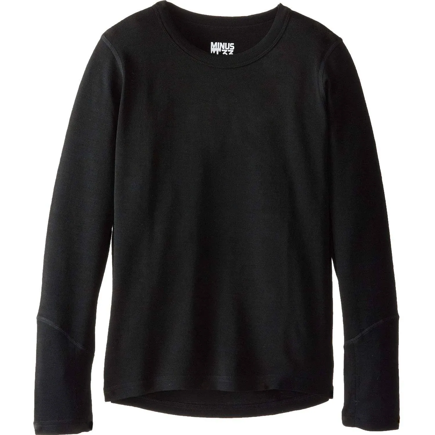 Minus33 Kids Midweight Wool Crew (BLACK/S)