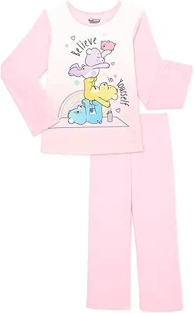 Care Bears 2 pc flannel pajama set girls multiple sizes new #491