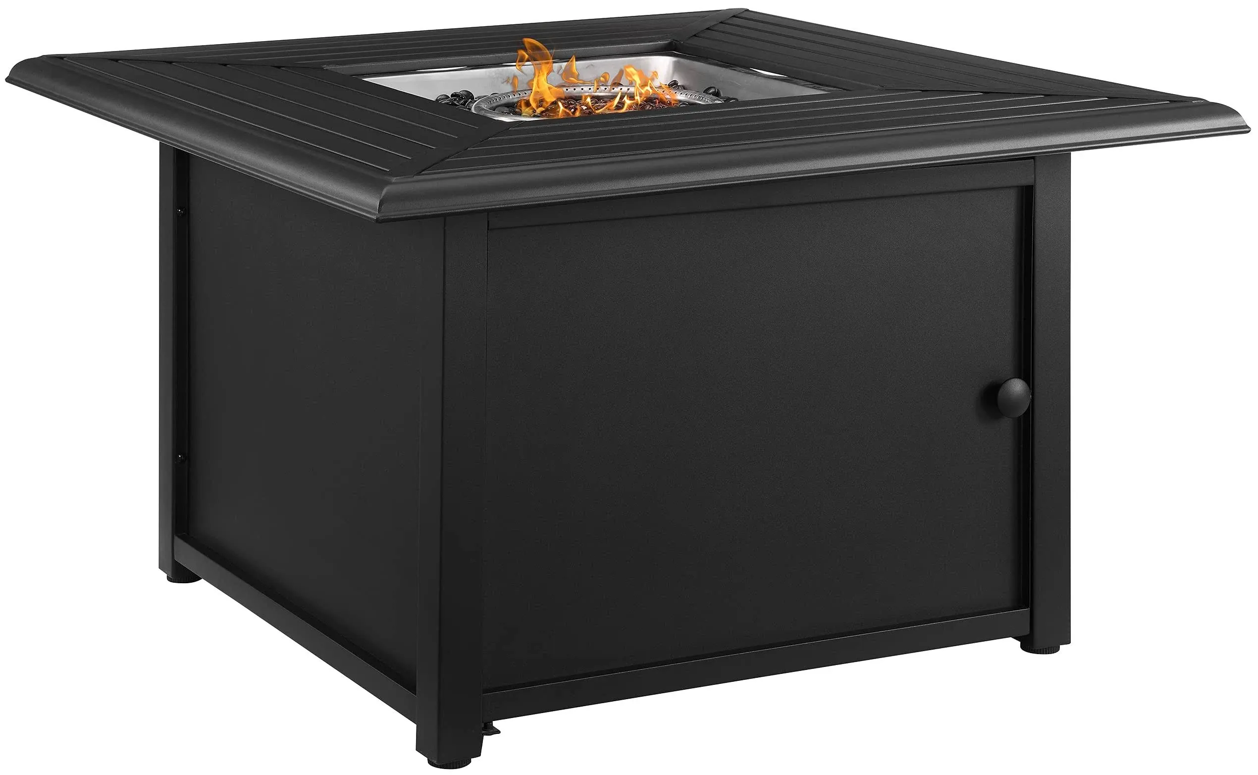 Crosley Dante Metal Fire Table Black