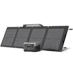 EF EcoFlow Solar Generator River 2 256Wh LiFePO4 Battery with 110W Solar Panel, Portable Power Station for Home Backup Outdoors Camping RV Emergency