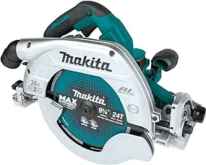 Makita XSH10Z 18V X2 LXT® Lithium-Ion (36V) Brushless Cordless 9-1/4” Circular Saw with Guide Rail Compatible Base, AWS™ Capable, Tool Only