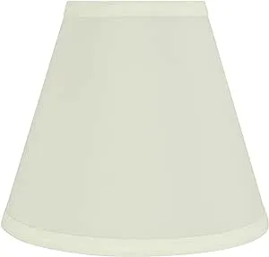 Aspen Creative 32473 Transitional Hardback Empire Shaped Spider Construction Lamp Shade in Off White, 8" wide (4" x 8" x 7")