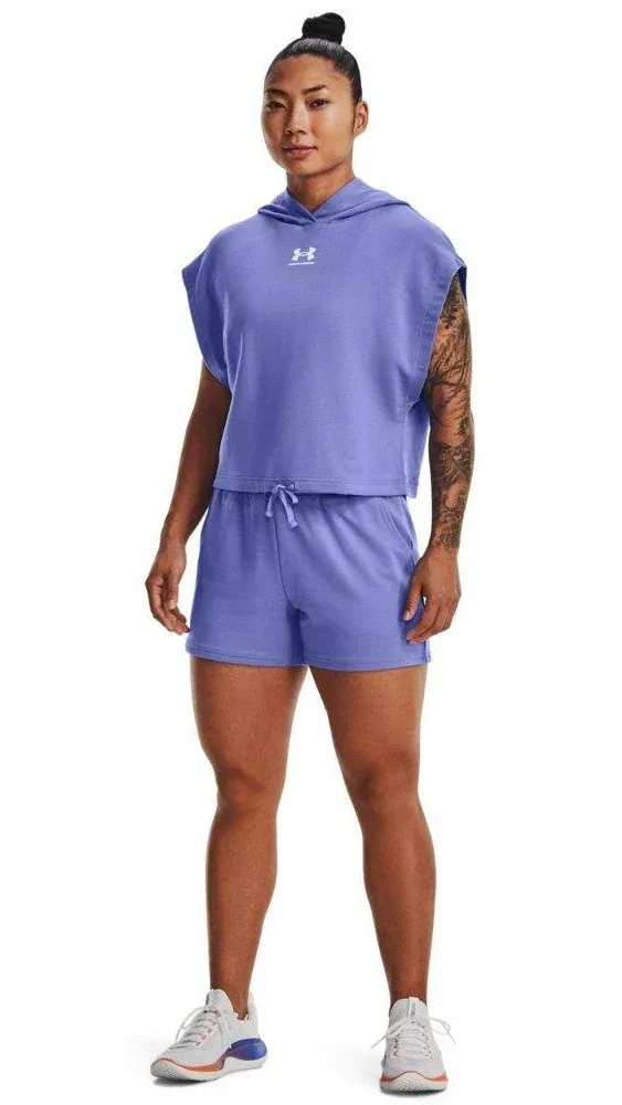 "UNDER AMOUR Women's UA Rival Terry Short-Sleeve Hoodie"