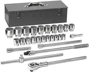 GEARWRENCH 27 Pc. 3/4" Drive 12 Pt. Standard Mechanics Tool Set, SAE - 80880