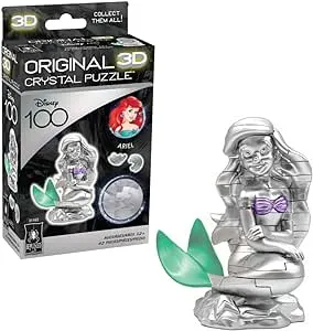 BePuzzled | Disney Platinum Ariel Original 3D Crystal Puzzle, Ages 12 and Up