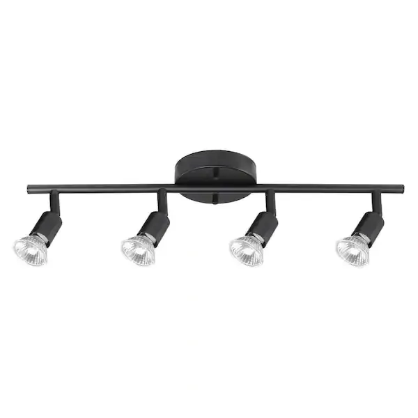 Payton 1.6 ft. 4-Light Matte Black Track Lighting Kit