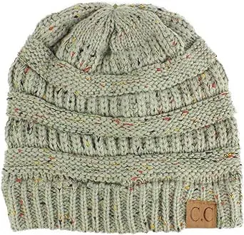 C.C Trendy Warm Chunky Soft Stretch Cable Knit Beanie Skully